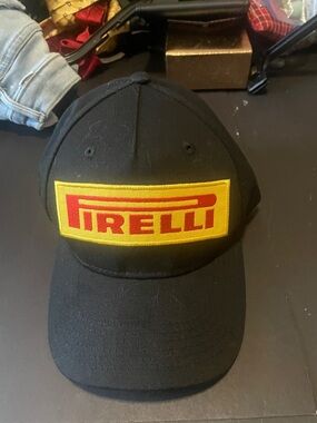 Pirelli black baseball hat